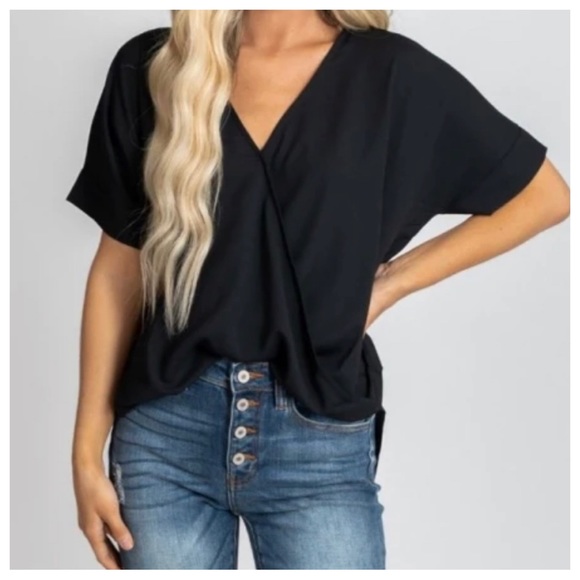 28 Boho Beautiful Cross Front Blouse - Picture 2 of 3